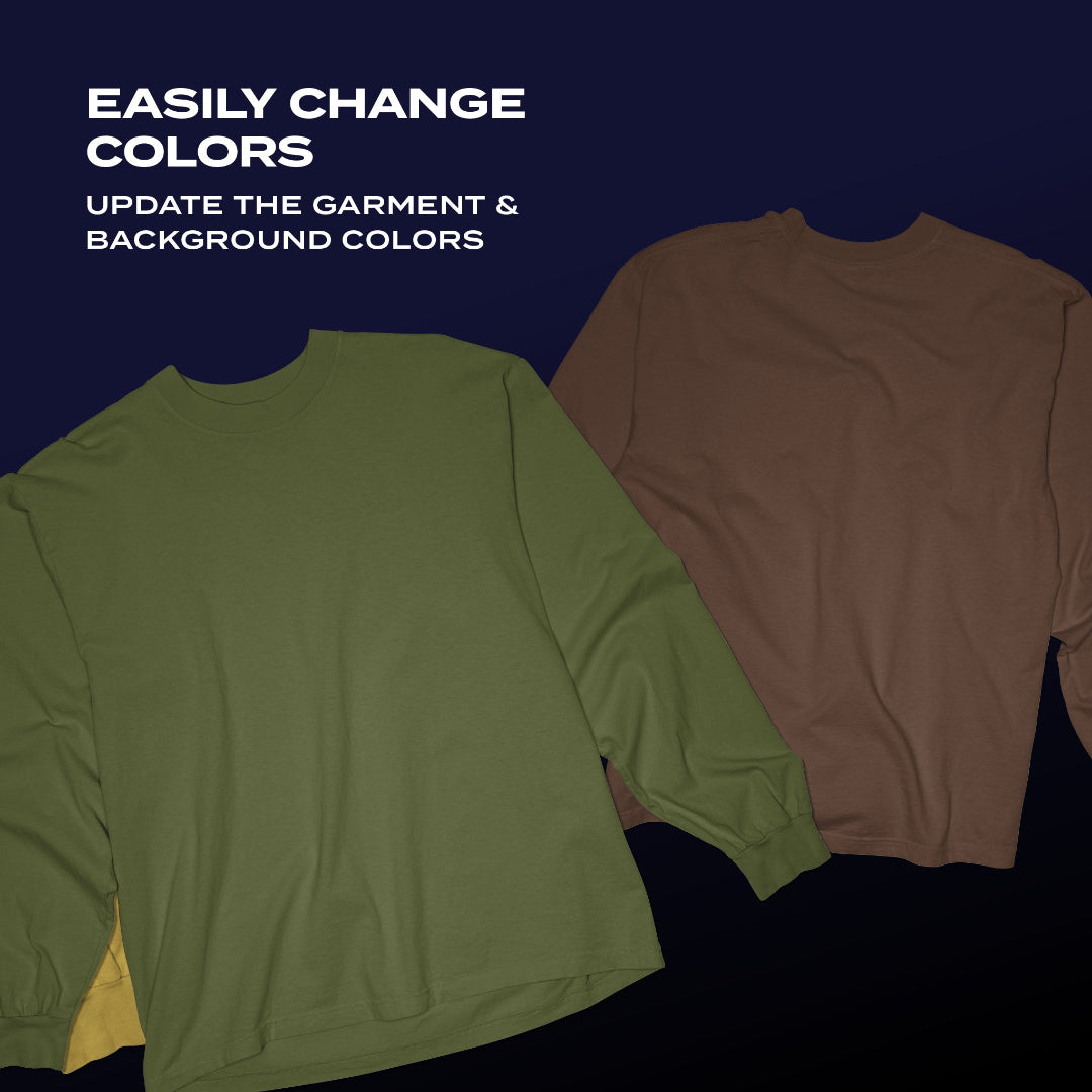 Easily change colors of the garment and background in Adobe Photoshop