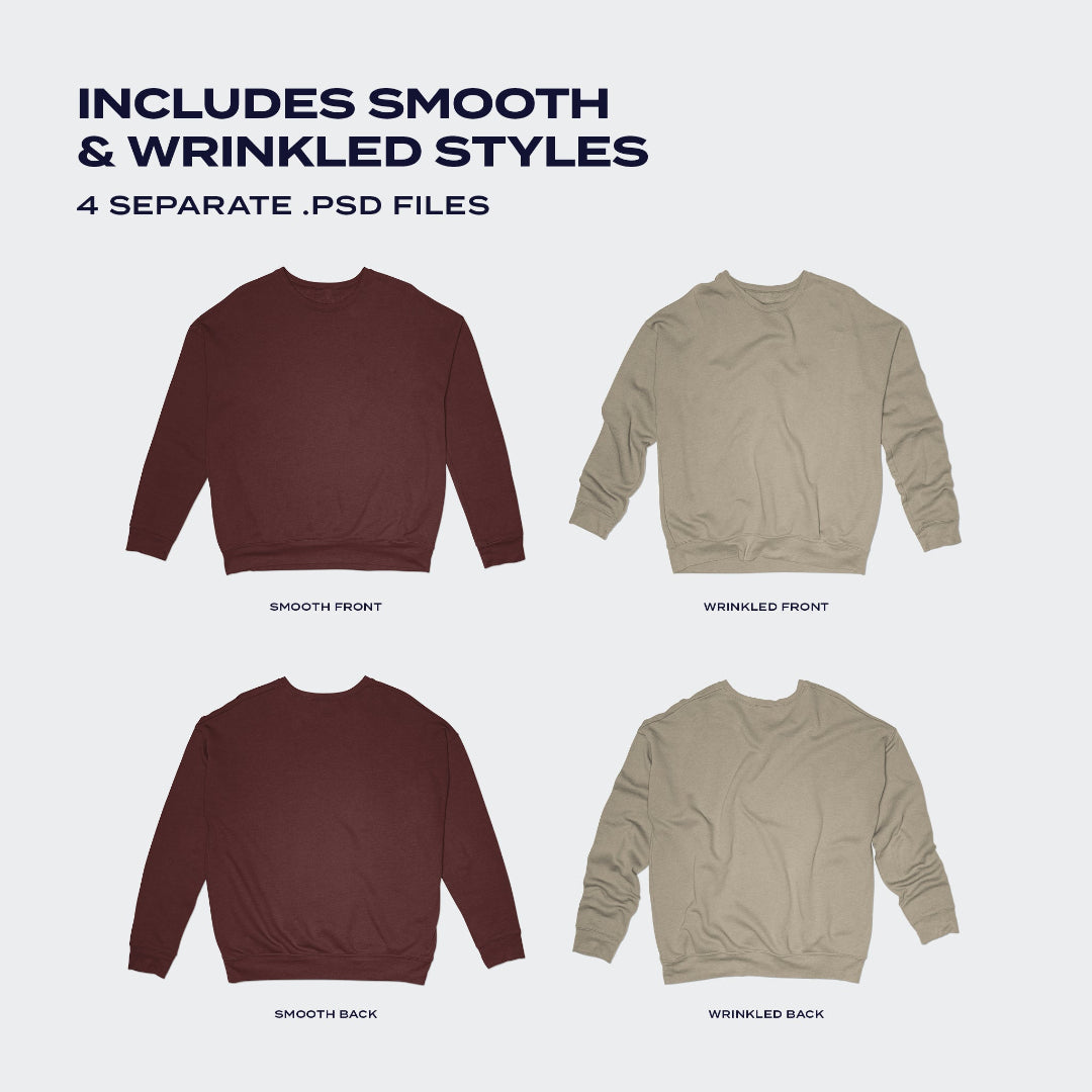 Includes smooth & Wrinkled Styles. 4 separate .psd files