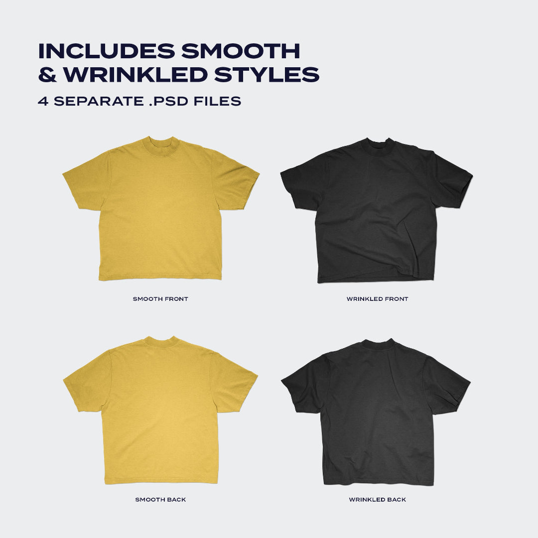 Includes smooth & Wrinkled Styles. 4 separate .psd files