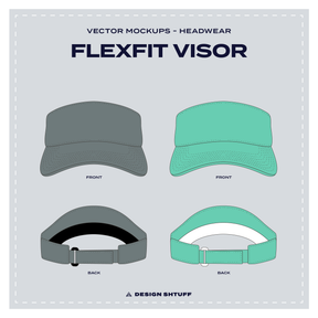 FlexFit Visor Vector Mockup