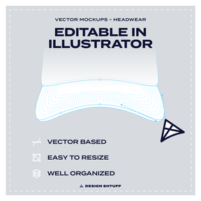 FlexFit Visor Vector Mockup