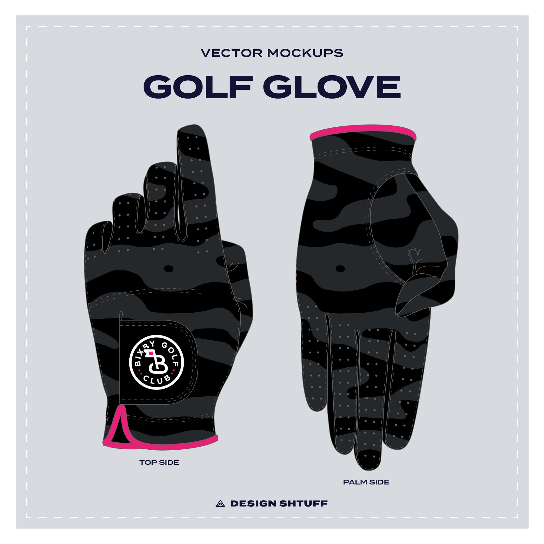 Golf Glove Vector Mockup