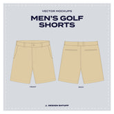 Men's Golf Shorts Vector Mockup