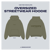 Vector Mockup Oversized Streetwear Hoodie for Adobe Illustrator Cover Image