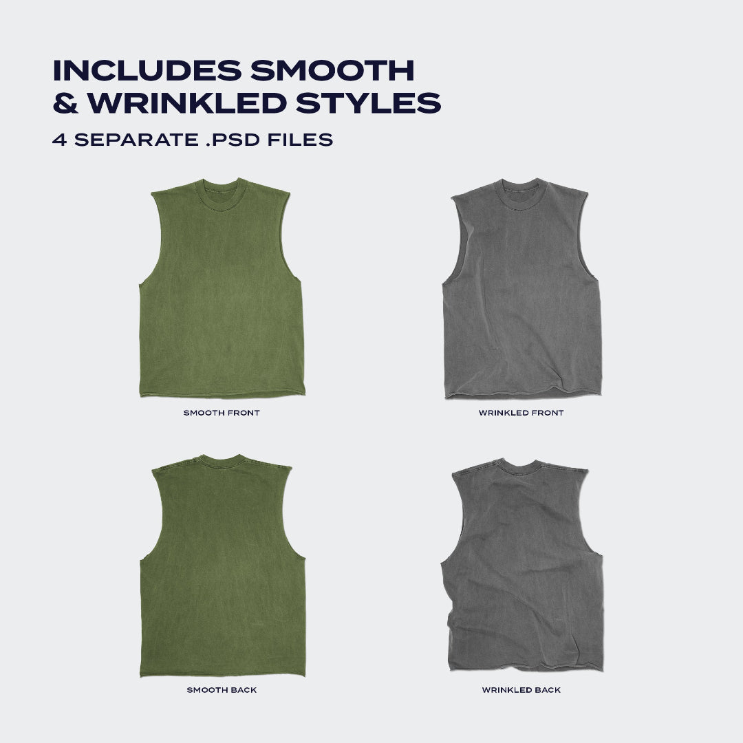 Includes smooth & Wrinkled Styles. 4 separate .psd files