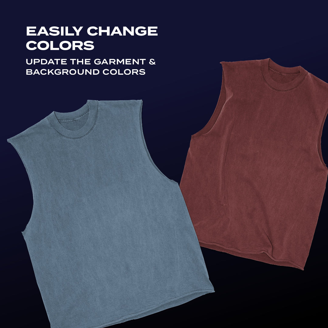 Easily change colors of the garment and background in Adobe Photoshop