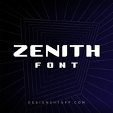 Zenith Display Font